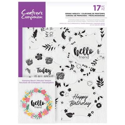 Crafter's Companion Clear Stamps Layer - Spring Wreath